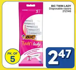 Rossy BIC TWIN LADY Disposable razors offer