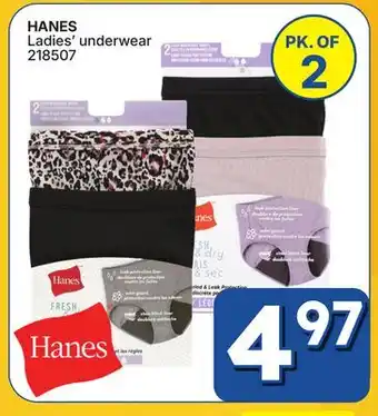Rossy HANES Ladies' underwear offer
