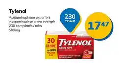 Accès pharma Tylenol Acetaminophen extra strength offer
