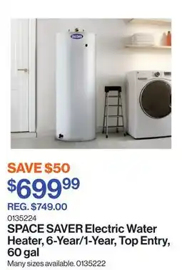 Patrick Morin Electric Water Heater, 6-Year/1-Year, Top Entry, 60 gal offer