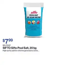 Patrick Morin Sifto Pool Salt offer