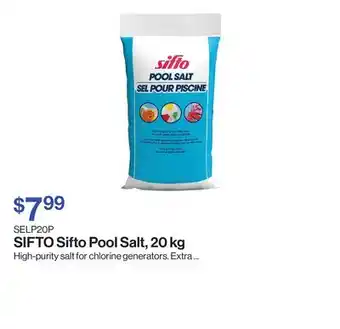 Patrick Morin Sifto Pool Salt offer
