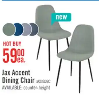 The Brick Jax Dining Chair with Polyester Fabric, Metal - Green offer