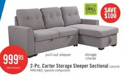 The Brick 2-Pc. Carter Storage Sleeper Sectional offer