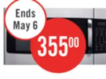 The Brick GE 1.6 Cu. Ft. Over-the-Range Microwave with Programmable Defrost and 300 CFM - Stainless offer