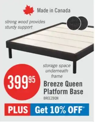 The Brick Breeze Queen Platform Base offer