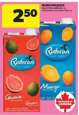 Real Canadian Superstore Rubicon Juice offer