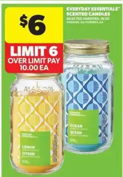 Real Canadian Superstore EVERYDAY ESSENTIALS SCENTED CANDLES offer