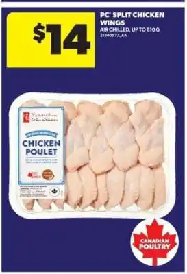 Real Canadian Superstore PC Split Chicken Wings offer