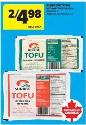 Real Canadian Superstore SUNRISE TOFU offer