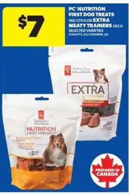 Real Canadian Superstore PC Nutrition First Dog Treats offer