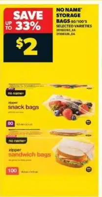Real Canadian Superstore No Name Storage Bags offer