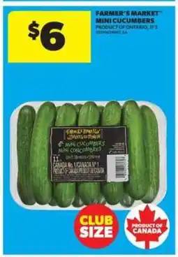 Real Canadian Superstore FARMER'S MARKET MINI CUCUMBERS offer