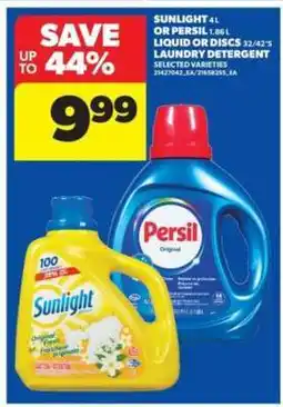 Real Canadian Superstore Sunlight or Persil Laundry Detergent offer