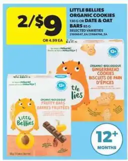 Real Canadian Superstore Little Bellies Organic Cookies or Date & Oat Bars offer