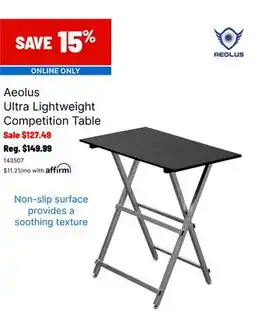 Ren’s Pets Depot Aeolus Ultra Lightweight Competition Table offer