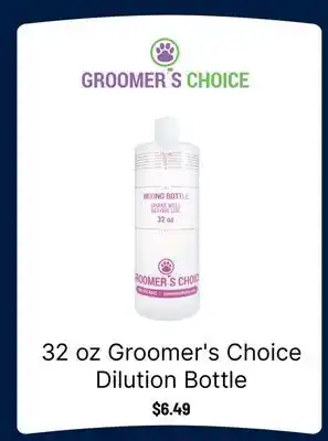 Ren’s Pets Depot Groomer's Choice Dilution Bottle offer