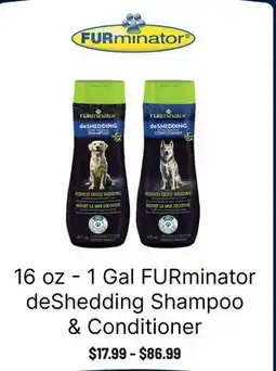 Ren’s Pets Depot FURminator deShedding Shampoo & Conditioner offer