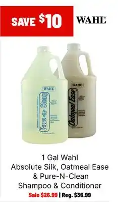 Ren’s Pets Depot Wahl Absolute Silk, Oatmeal Ease & Pure-N-Clean Shampoo & Conditioner offer