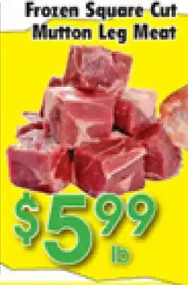 Danforth Food Market Frozen Square Cut Mutton Leg Meat offer