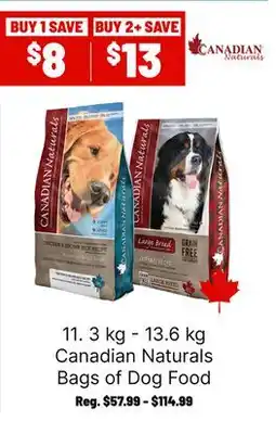Ren’s Pets Depot Canadian Naturals Bags of Dog Food offer