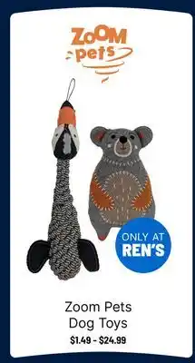 Ren’s Pets Depot Zoom Pets Dog Toys offer