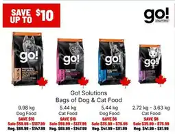 Ren’s Pets Depot Go! Solutions Bags of Dog & Cat Food offer