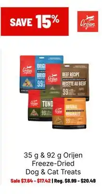 Ren’s Pets Depot Orijen Freeze-Dried Dog & Cat Treats offer