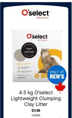 Ren’s Pets Depot O'select Lightweight Clumping Clay Litter offer