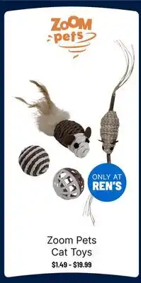 Ren’s Pets Depot Zoom Pets Cat Toys offer