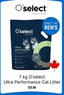 Ren’s Pets Depot O'select Ultra Performance Cat Litter offer