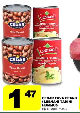 Shaganappi Mediterranean Market Cedar fava beans lebnani tahini hummus offer
