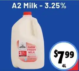 Moonlight Grocers A2 Milk -3.25% offer