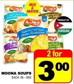 Shaganappi Mediterranean Market Moona soups offer