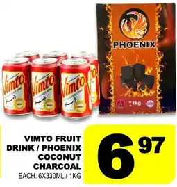 Shaganappi Mediterranean Market Vimto fruit drink / phoenix coconut charcoal offer
