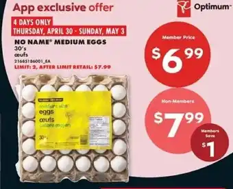 No Frills No name medium eggs offer