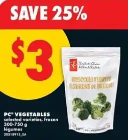 No Frills PC vegetables offer