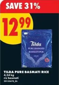 No Frills Tilda pure basmati rice offer