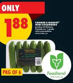 No Frills Farmer's market mini cucumbers offer