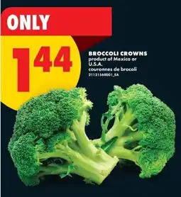 No Frills Broccoli crowns offer
