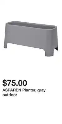 IKEA ASPAREN Planter, gray outdoor offer