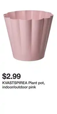 IKEA KVASTSPIREA Plant pot, indoor/outdoor pink offer