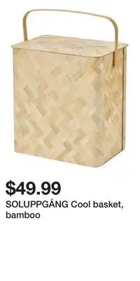 IKEA SOLUPPGÅNG Cool basket, bamboo offer