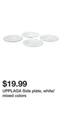 IKEA UPPLAGA Side plate, white/mixed colors offer