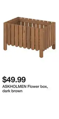 IKEA ASKHOLMEN Flower box, dark brown offer