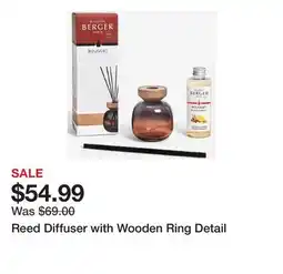 TSC Stores Reed Diffuser with Wooden Ring Detail offer