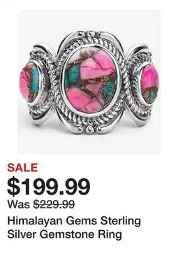 TSC Stores Himalayan Gems Sterling Silver Gemstone Ring offer