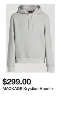 Holt Renfrew MACKAGE Krystian Hoodie offer