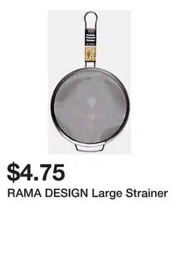 Dollarama RAMA DESIGN Large Strainer offer
