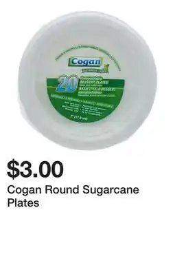 Dollarama Cogan Round Sugarcane Plates offer